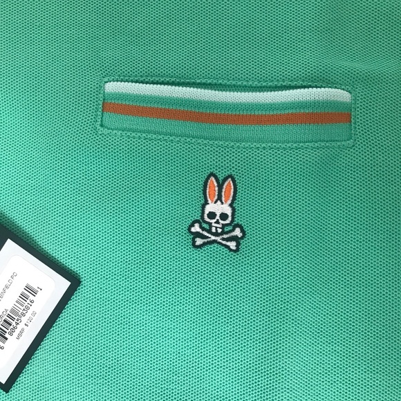 Psycho Bunny by Robert Godley Men Big and Tall Binfield Polo Shirt Florida 2XLT - Picture 7 of 13